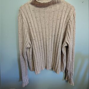 Madewell Soft Cream Ribbed Sweater